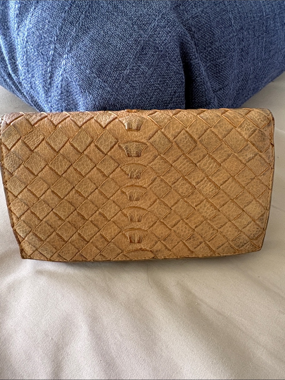 Limited Edition Pattern Bottega Veneta Intrecciato Tan Leather Long Wallet - Picture 3 of 14